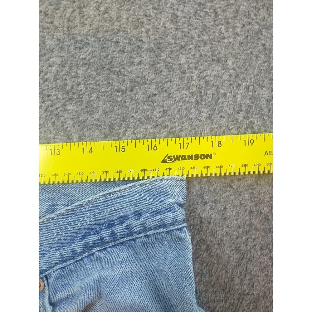 Levis 550 Relaxed Fit Tapered Leg Distressed Jeans Light Wash Mens 34x31 Vintage
